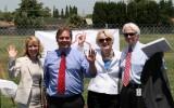 Mary Ann Dewan (Interim County Supt. of Schools), Matt Tinsley (Santa Clara County Office of Education), Carol S. Larson (President and CEO of the David and Lucile Packard Foundation), and John Porter (Supt. of Franklin-McKinley School District)